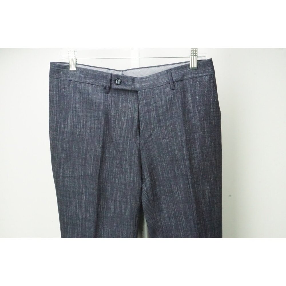 Tagliatore Blue Wool Blend Mens Dress Pants Trousers Sz 46 EU NEW